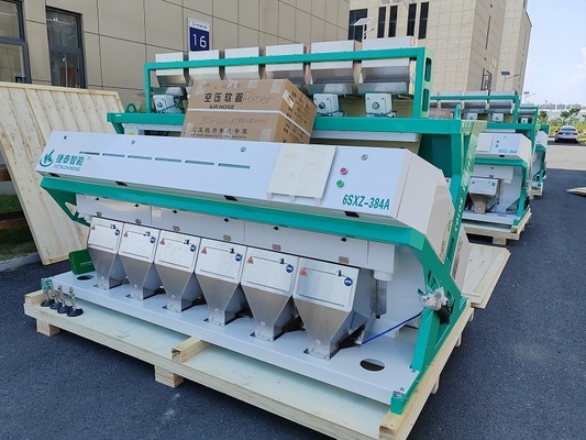 점착성쌀 커피 콩 4-8T/H를 위한 6대 급류 IOT 색채 선별기 기계